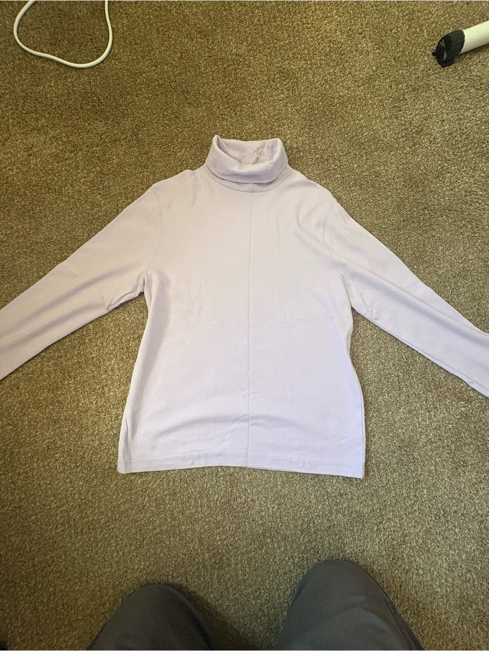 croft & barrow Lavender Turtleneck Pullover